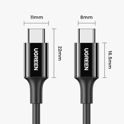 Ugreen cable USB Type C (male) to Type C (male) cable 1m white (US300)_12