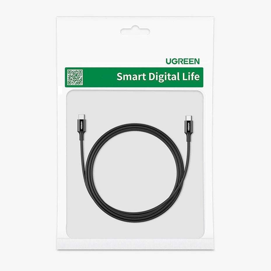 Ugreen cable USB Type C (male) to Type C (male) cable 1m white (US300)_4