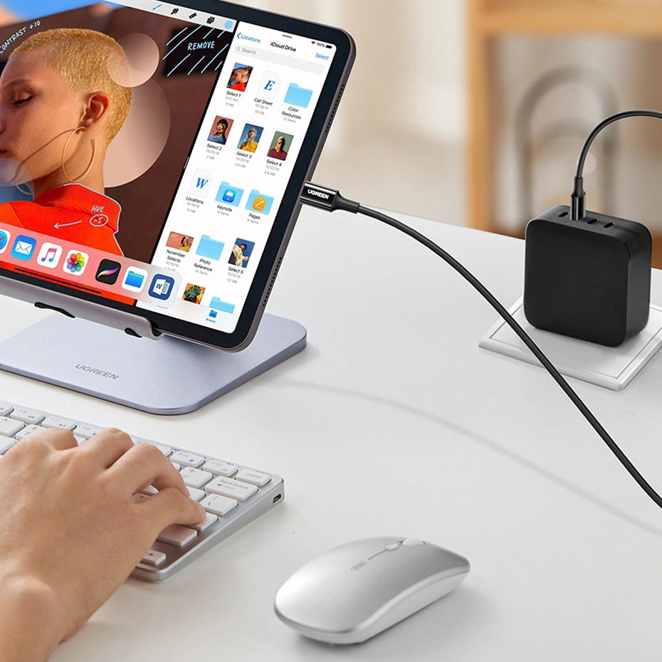 Ugreen cable USB Type C (male) to Type C (male) cable 1m white (US300)_3