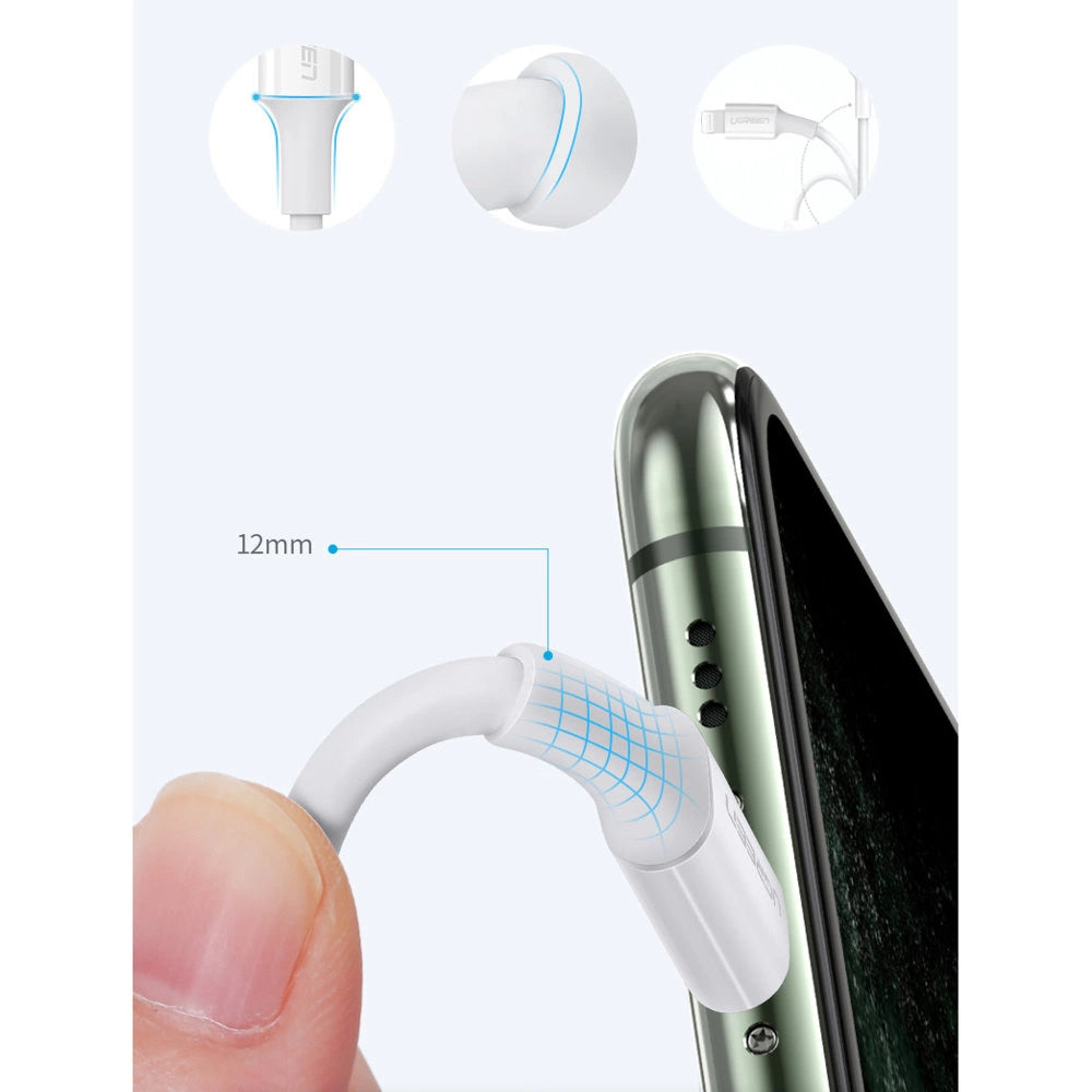 Ugreen cable USB Type C - Lightning 3A cable 0.25 m white (US171)_3