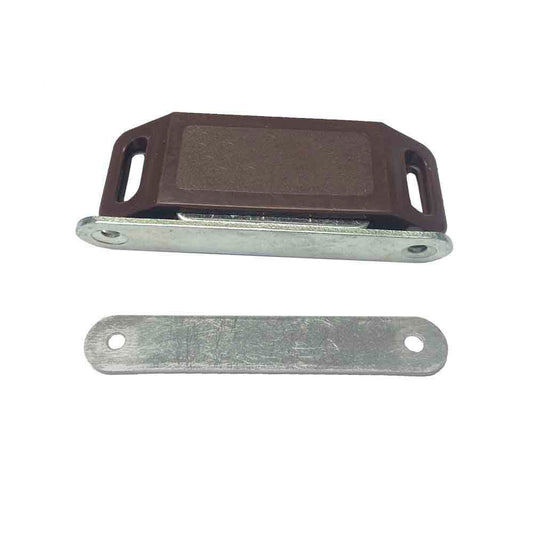 Bloqueador magnetico para porta castanho (2 peÃ§as) 75 x 15 x 24 mm_0