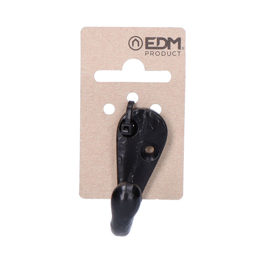 Suporte de forjagem preto simples 4 x 4,5cm_0