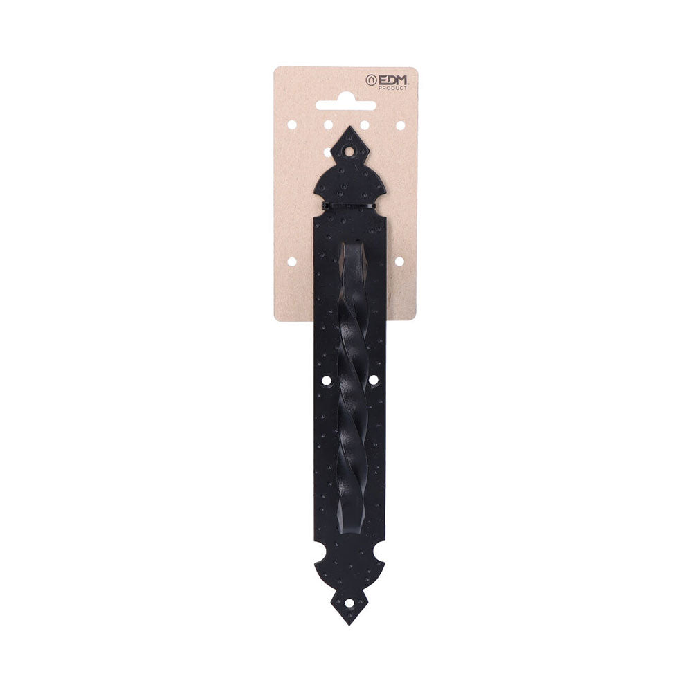MaÃ§aneta de porta forjada preta de 275mm_0