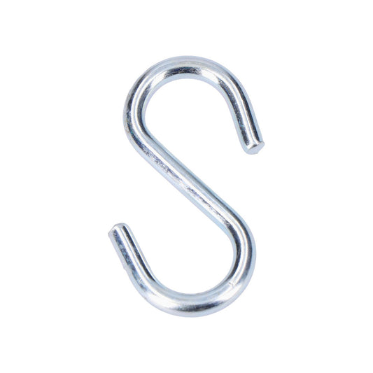 Embalagem 4 unidades. gancho formato "s" 40 mm zinco_0