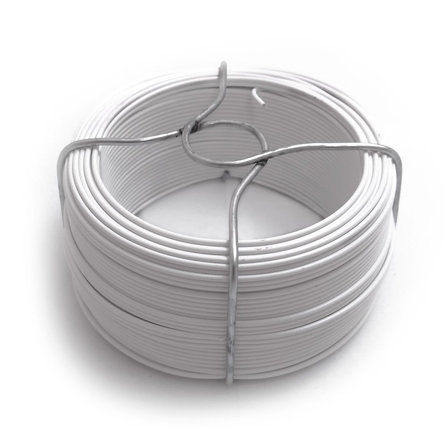 Arame plastificado branco nÂ° 6 - 1,40mm x 50m - 240g_0