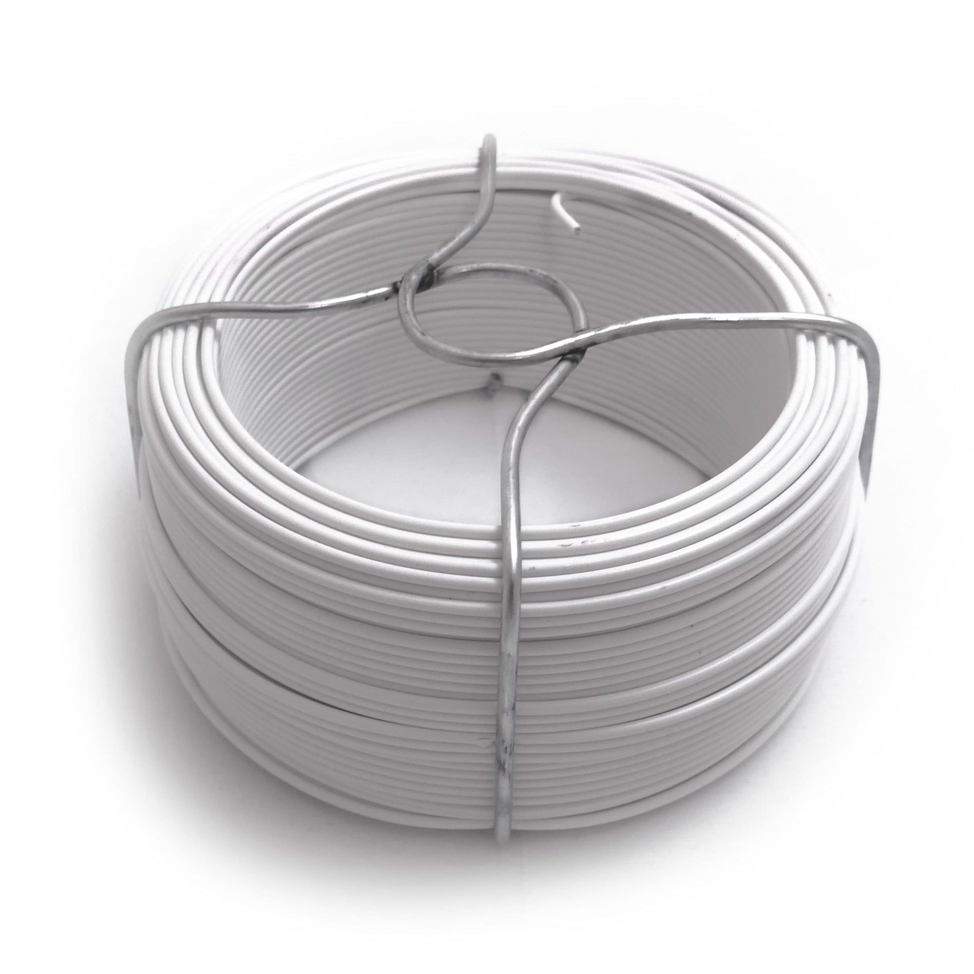 Arame plastificado branco nÂ° 6 - 1,40mm x 50m - 240g_0