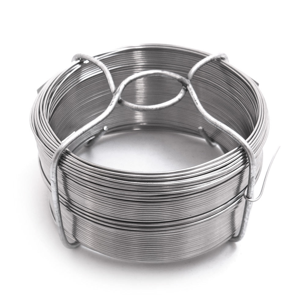 Arame aÃ§o inox nÂ° 3 - 0,80mm x 50m - 200g_0