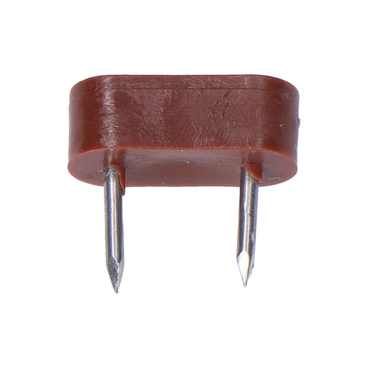 Pack 6 uds. limitador armÃ¡rio 2 pontas 7x18mm castanho_0