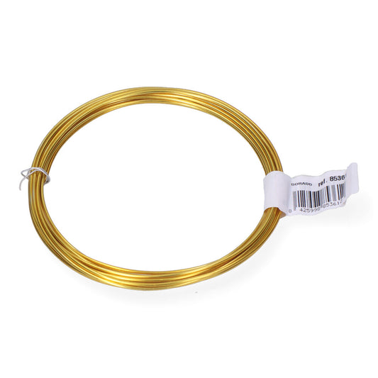 Rolo de arame de alumÃ­nio Ã¸1,5 mm 5 m dourado_0