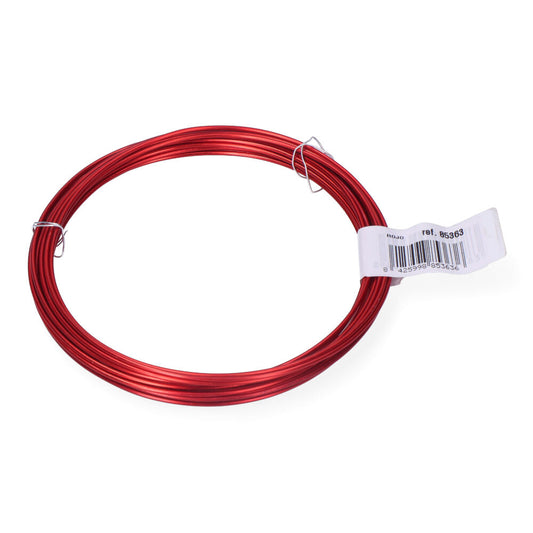 Rolo de arame de alumÃ­nio Ã¸1,5 mm 5 m vermelho_0