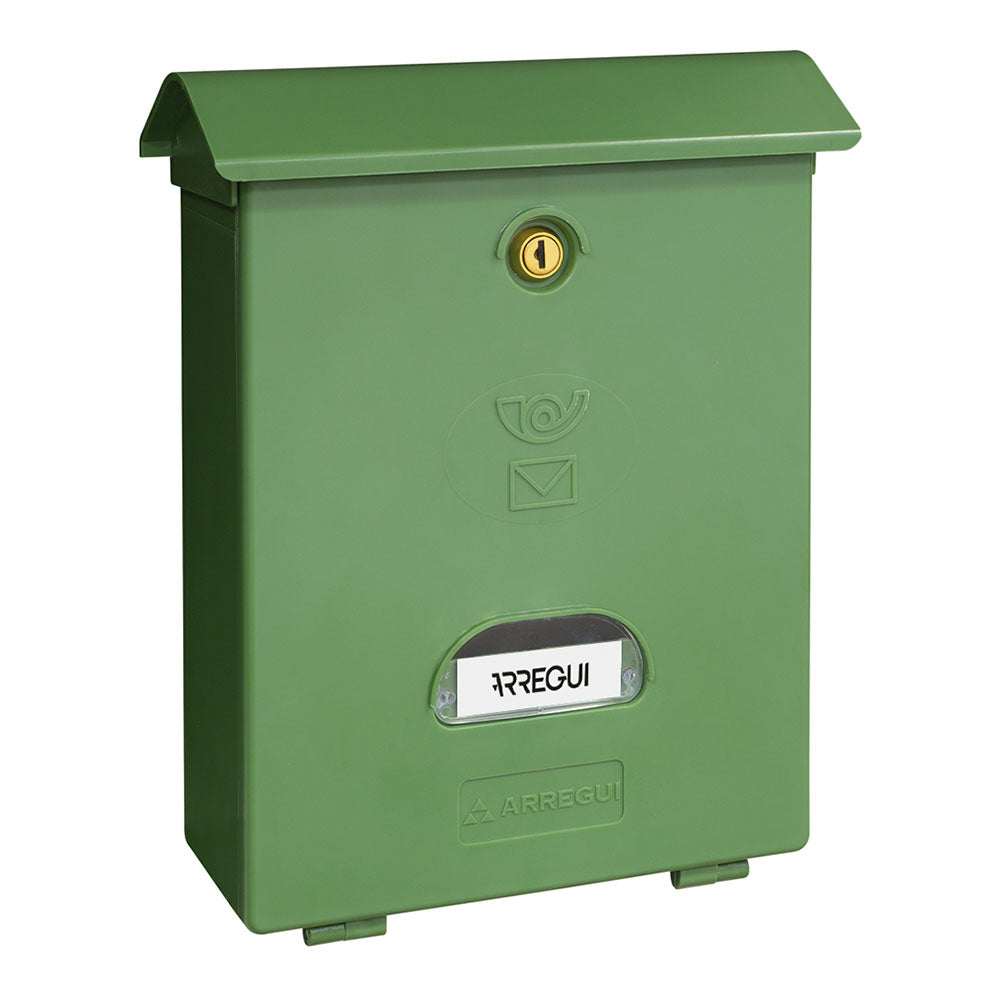 Caixa de correio individual exterior, mÃ©dia, classic, poliestireno, verde, 27 x 11 x 34,6 cm_0