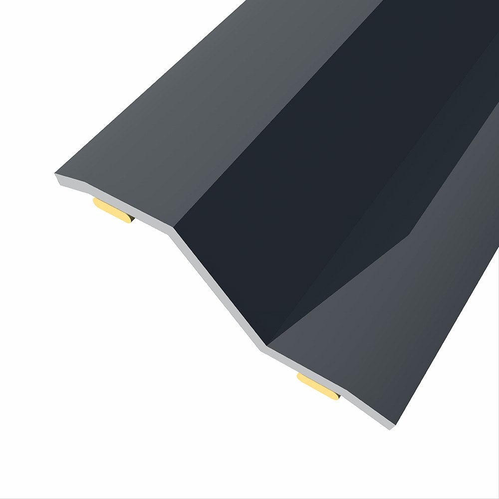 Junta de aÃ§o para desnÃ­vel 8-14 mm, adesiva, flooring, preta, 166 x 3,6 cm_0