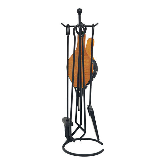 Kit lareira, preto, 5 peÃ§as, 20,5 x 66 cm_0