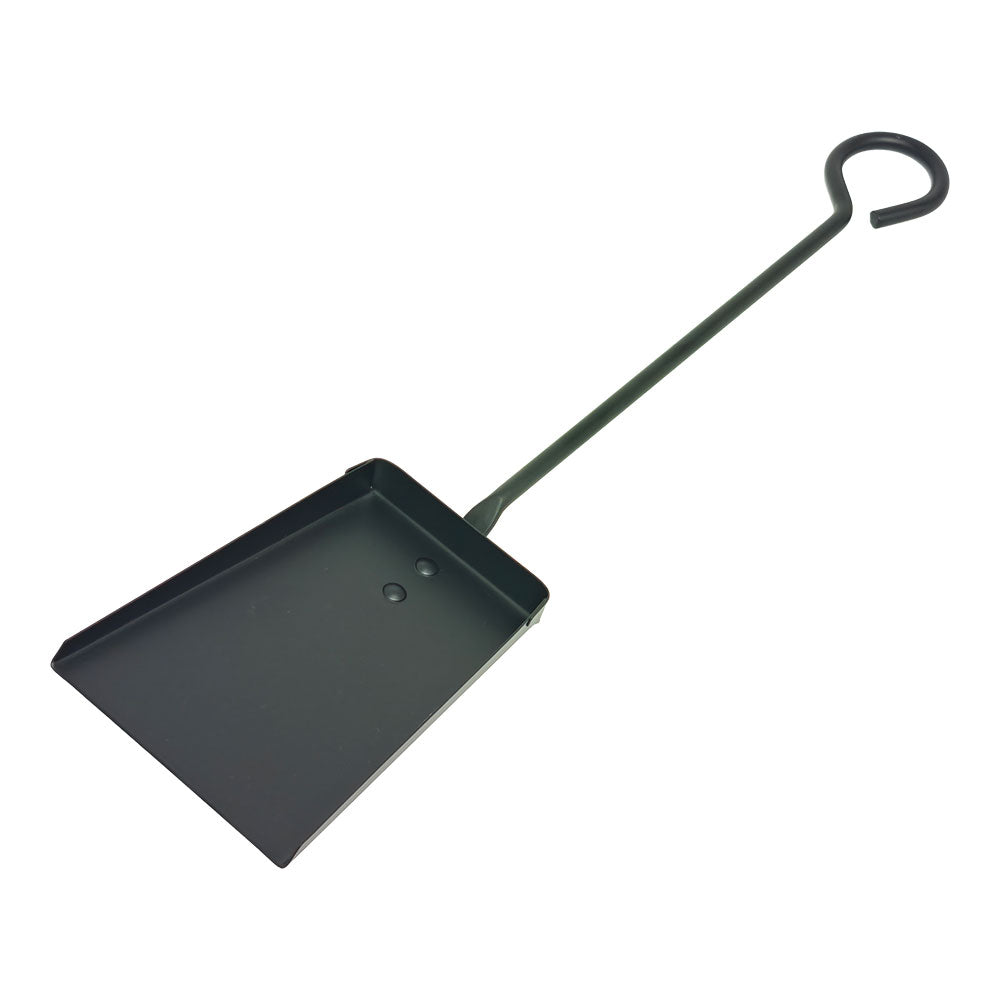 PÃ¡ de metal cabo longo preto 11 x 46 cm_0