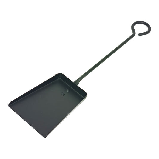 PÃ¡ de metal cabo longo preto 11 x 46 cm_0