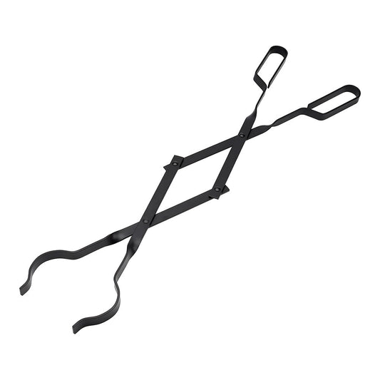 Tenaz de metal para lareira, preto, 7 x 1,1 x 46 cm_0