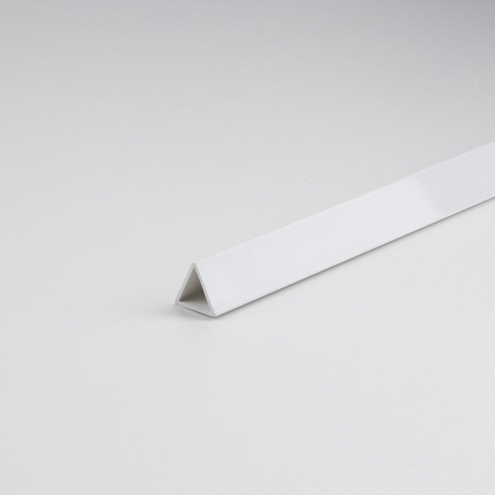 Perfil junquilho triangular pvc branco, 1000 x Ã¸12 mm_0