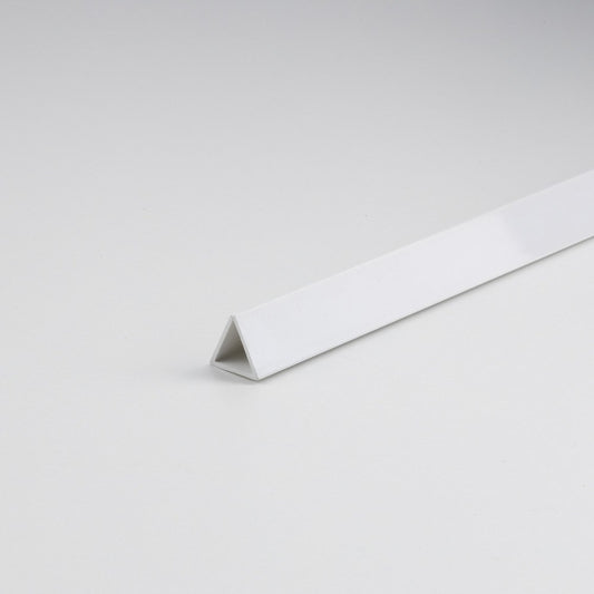 Perfil junquilho triangular pvc branco, 1000 x Ã¸12 mm_0