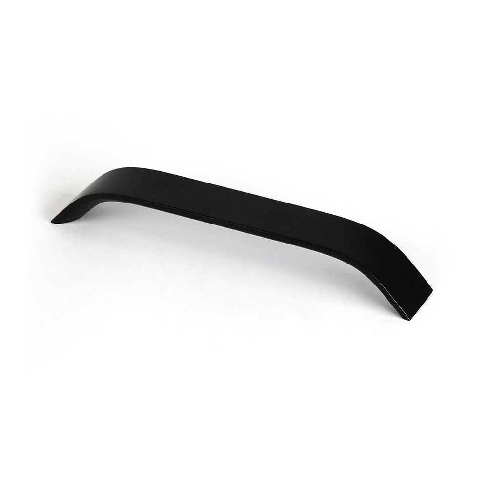 Puxador para mÃ³veis em alumÃ­nio, modelo 2267, com acabamento preto fosco, 160 mm_0