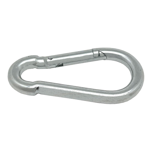 MosquetÃ£o bombeiro sem seguranÃ§a, msq01, aÃ§o galvanizado, 6 x 60 mm. 2 unidades_0