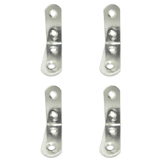 Ãngulo de reforÃ§o an24, aÃ§o inoxidÃ¡vel, 40 x 40 x 16 mm. 4 unidades_0