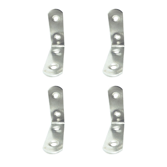 Ãngulo de reforÃ§o an24, aÃ§o inox, 50 x 50 x 16 mm. 4 unidades_0