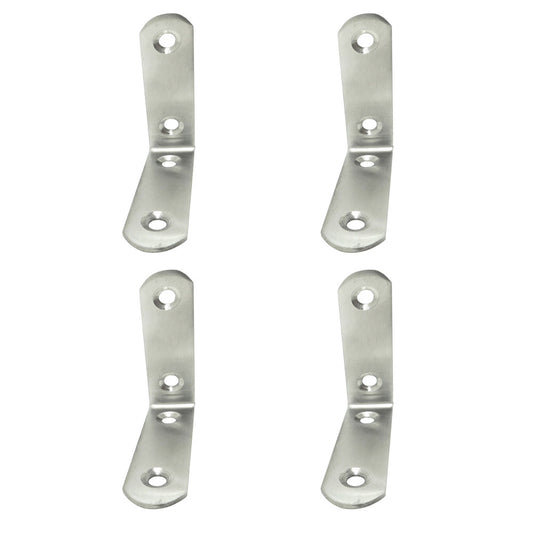 Ãngulo de reforÃ§o an24, aÃ§o inoxidÃ¡vel, 60 x 60 x 19 mm. 4 unidades_0