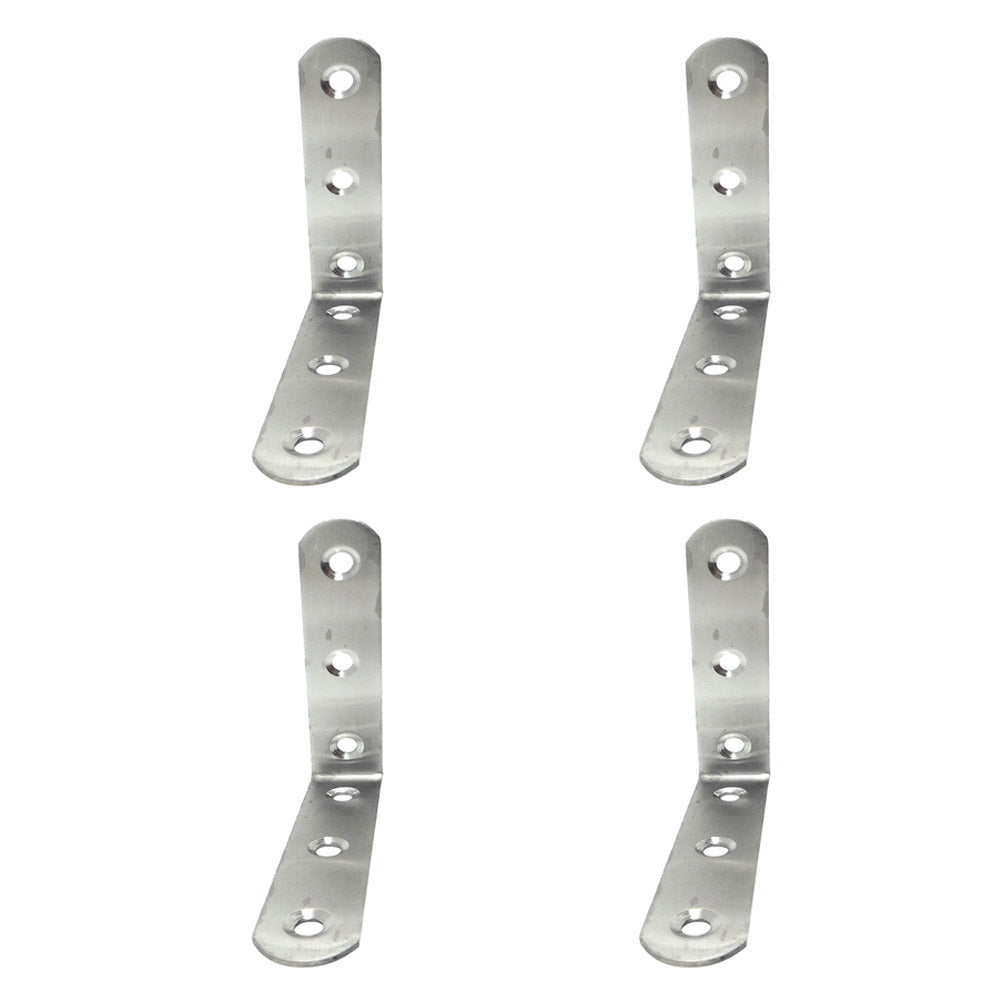 Ãngulo de reforÃ§o an24, aÃ§o inoxidÃ¡vel, 80 x 80 x 19 mm. 4 unidades_0