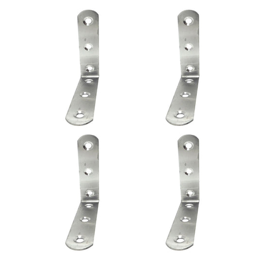 Ãngulo de reforÃ§o an24, aÃ§o inoxidÃ¡vel, 80 x 80 x 19 mm. 4 unidades_0