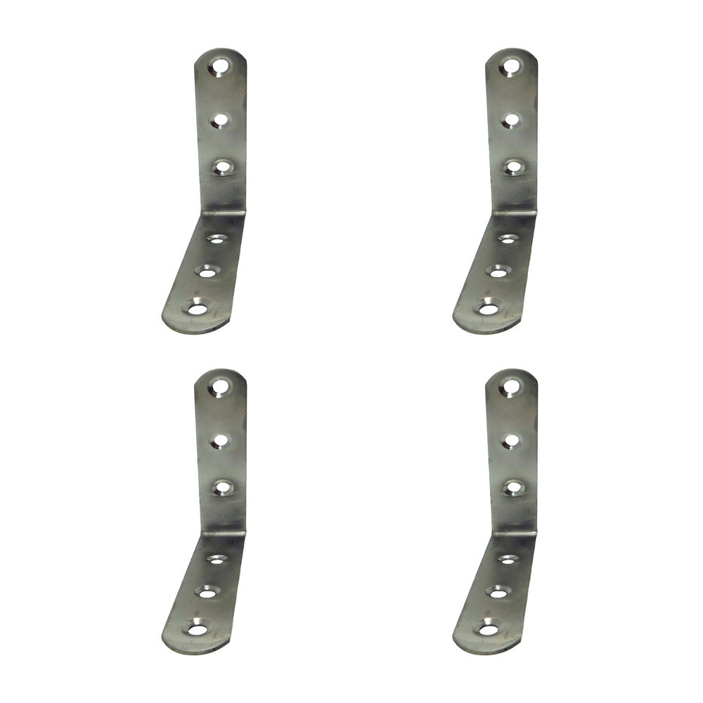 Ãngulo de reforÃ§o an24, aÃ§o inoxidÃ¡vel, 100 x 100 x 19 mm. 4 unidades_0