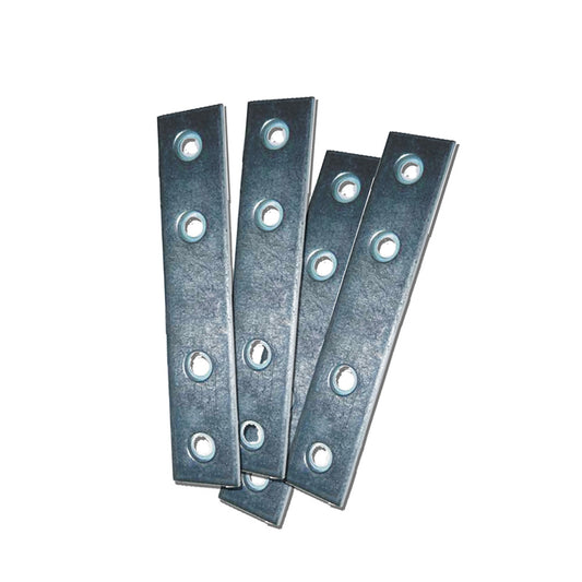 Placa de uniÃ£o reta plc02, aÃ§o zincado, 80 x 15 x 2 mm. 4 unidades_0