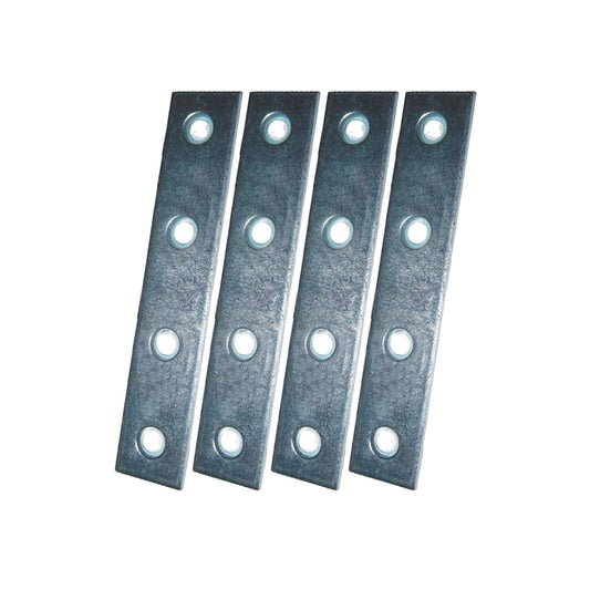 Placa de uniÃ£o reta plc02, aÃ§o zincado, 120 x 15 x 2 mm. 4 unidades_0