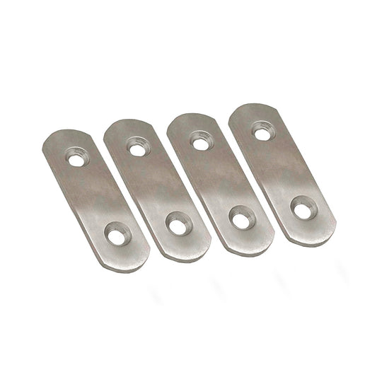 Placa reta para uniÃ£o plc14, aÃ§o inoxidÃ¡vel, 40 x 16 x 1,5 mm. 4 unidades_0