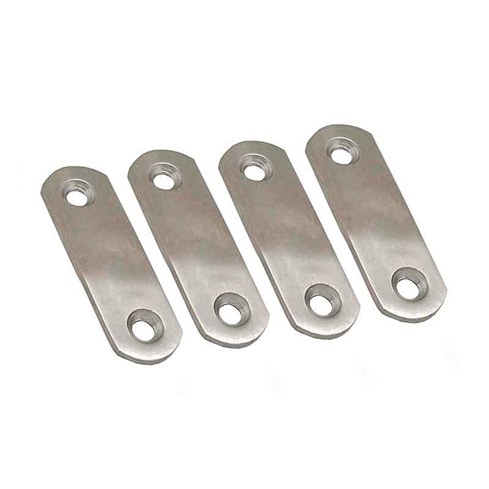 Placa reta para uniÃ£o plc14, aÃ§o inoxidÃ¡vel, 60 x 16 x 1,5 mm. 4 unidades_0