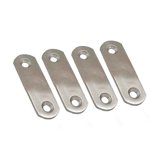 Placa reta para uniÃ£o plc14, aÃ§o inoxidÃ¡vel, 60 x 16 x 1,5 mm. 4 unidades_0