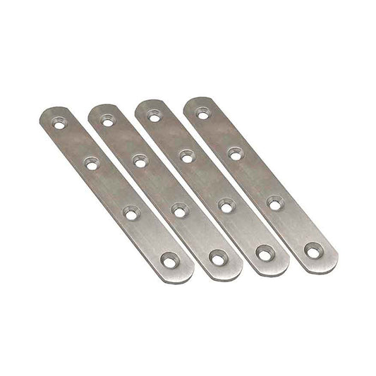 Placa reta para uniÃ£o plc14, aÃ§o inoxidÃ¡vel, 100 x 19 x 2 mm. 4 unidades_0