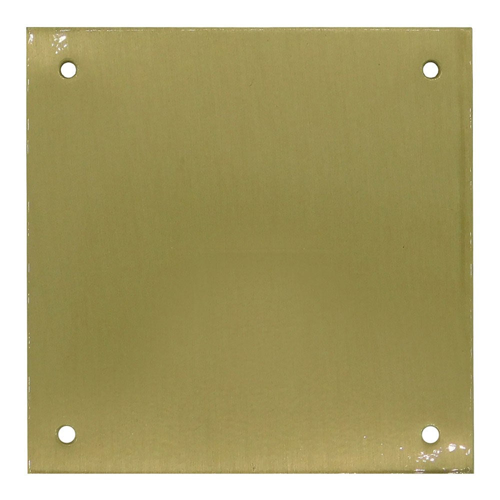 Espelho cego, modelo plp12, em latÃ£o com acabamento latÃ£o satinado, 80 x 80 mm_0