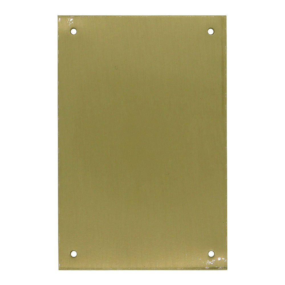 Placa cega, modelo plp12, feita de latÃ£o com acabamento acetinado, 80 x 120 mm_0