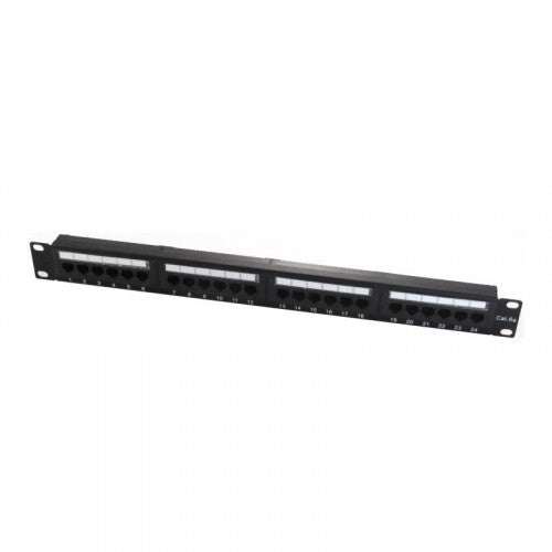 WP 19" Patch Panel Cat.6a UTP 24 RJ45 ports 1U_0