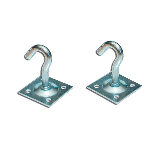 Gancho fixo 8 x 55 mm com placa 45 x 45 mm ap07 zincado, blÃ­ster 2 unidades_0