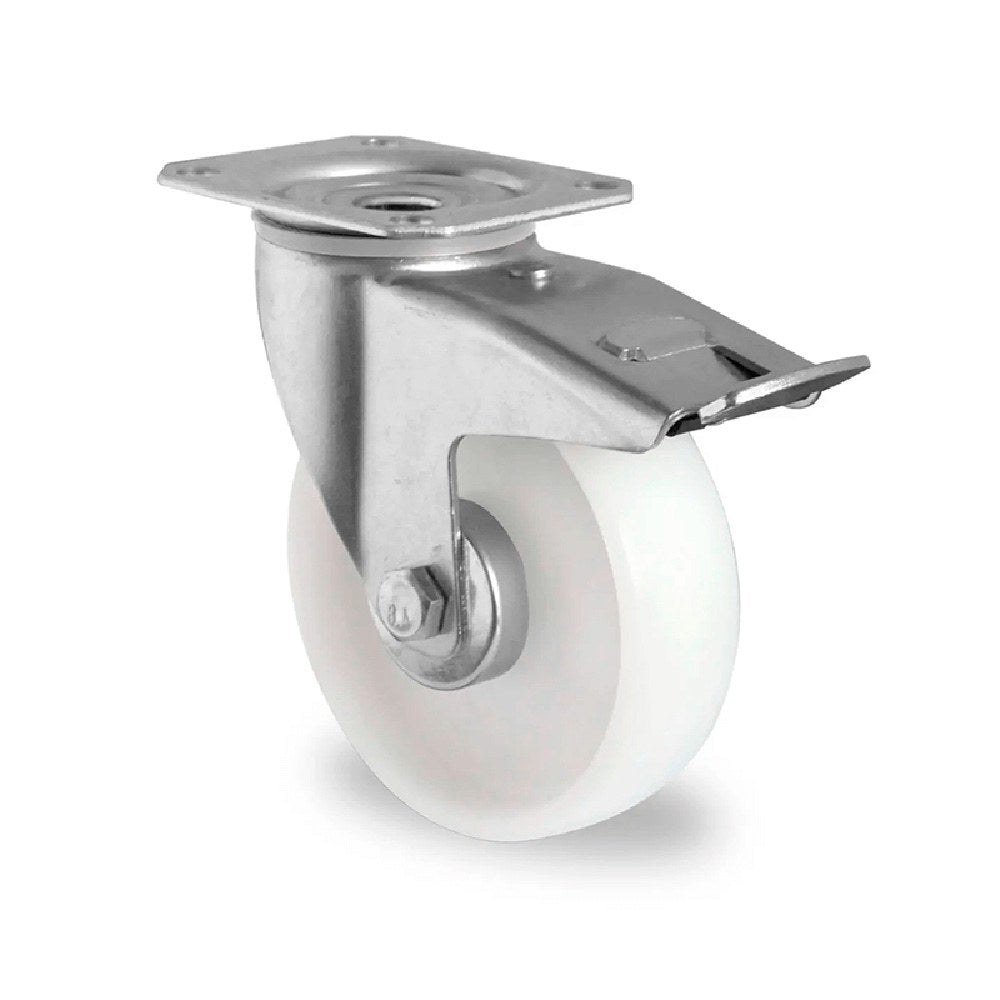 Roda para carga mÃ©dia, p0p0 r1w, com travÃ£o e prato giratÃ³rio, 105 x 80 mm, Ã¸80 mm_0