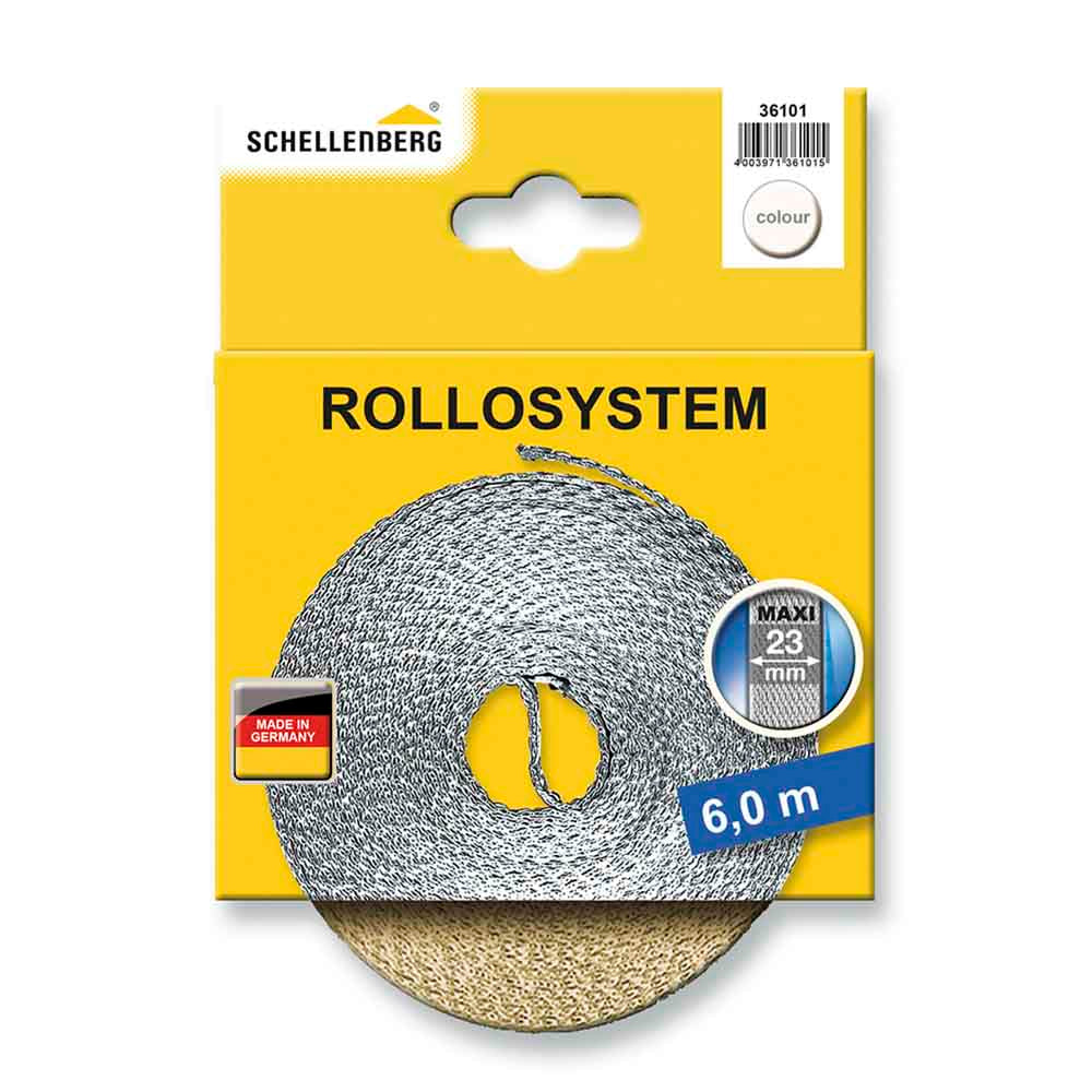Fita para persianas bege 23 mm x 6 m_0