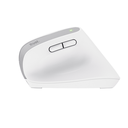 Rato Ergonómico Bluetooth Trust Bayo+ Batería Recarregável 2400 DPI Branco