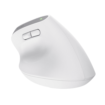 Rato Ergonómico Bluetooth Trust Bayo+ Batería Recarregável 2400 DPI Branco