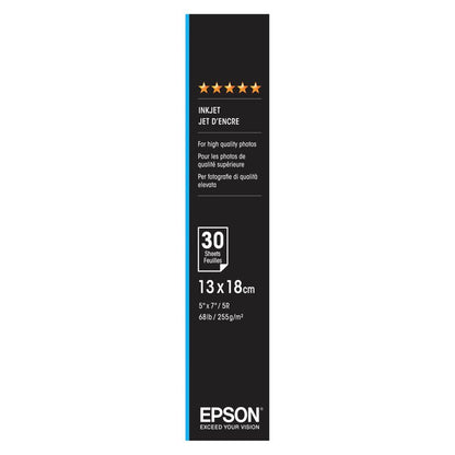 Papel Fotográfico Glossy Epson / 13x18cm / 30 Folhas / 255g / S042154_0
