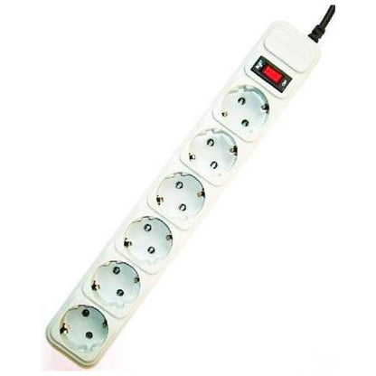 Extensão Régua de Proteção Gembird SPG6-B-10C 6 Tomadas / 3m / Cinza