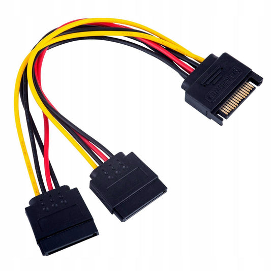 Cabo de Alimentação Gembird Splitter SATA MAcho para 2x SATA Fêmea