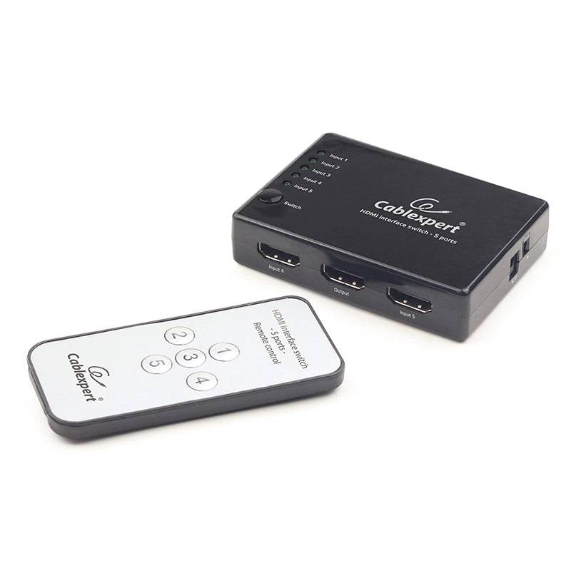 Switch Gembird HDMI 5 portas c/comando