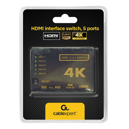 Switch Gembird HDMI 5 portas c/comando