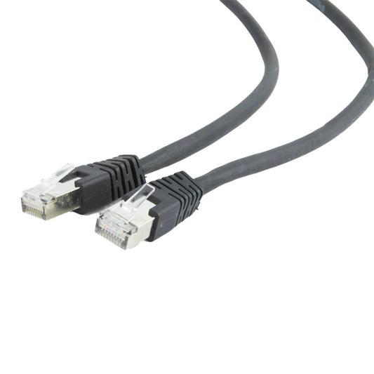 Cabo de Rede Gembird PP6A-LSZHCU-BK-0.5M / Cat6a / S/FTP / 0.5m / LSZH / Preto
